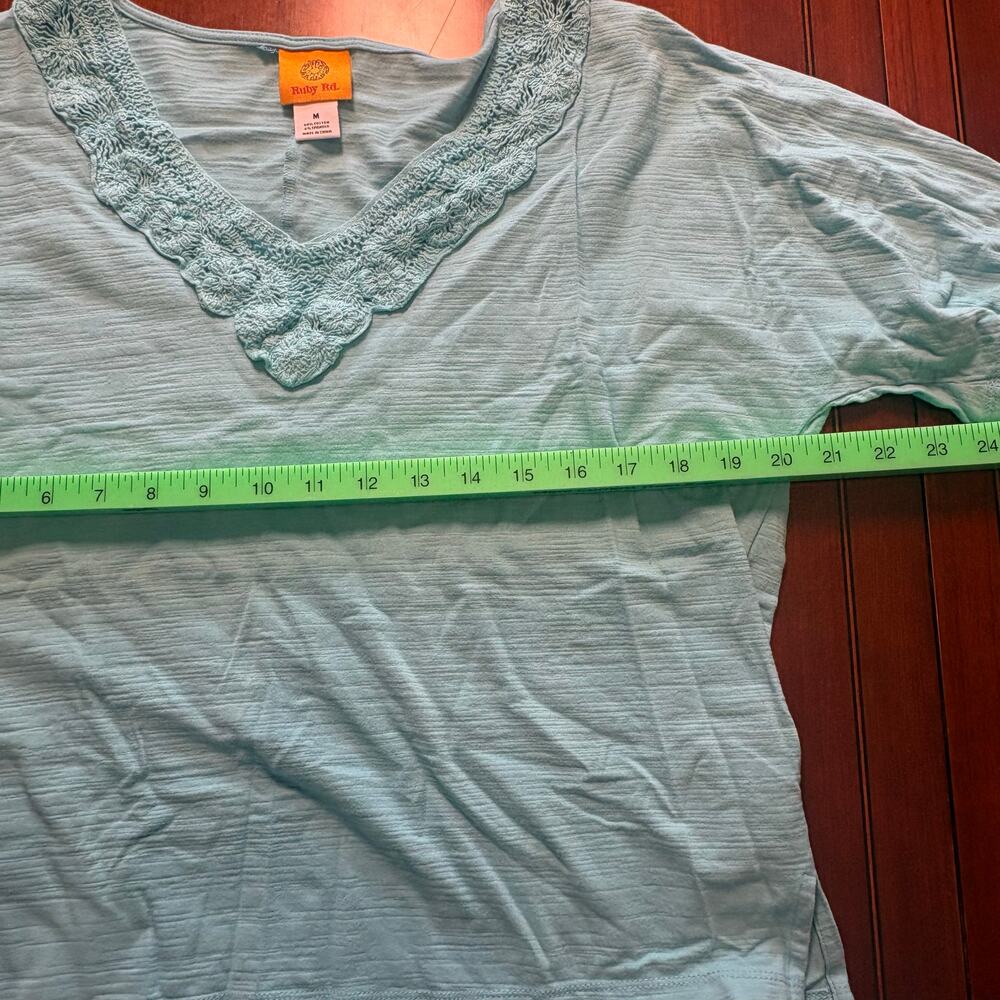 Ruby Rd Blue Top Size Medium - Picture 3 of 5